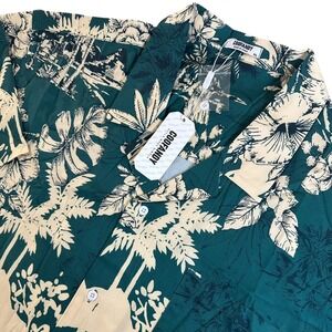 Coofandy Mens Hawaiian Tropical Beach Resort Cruise Button Down Shirt 4XL Floral